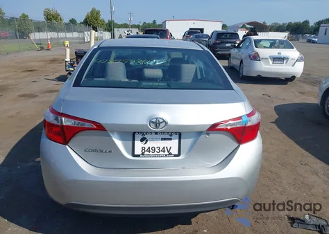 2016 Toyota Corolla L from USA, damaged, VIN 2T1BURHE4GC663556